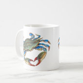 Blauer Krebs Kaffeetasse (Vorderseite Links)