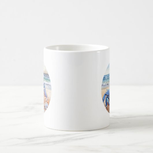 Blauer Krebs Kaffeetasse (Mittel)