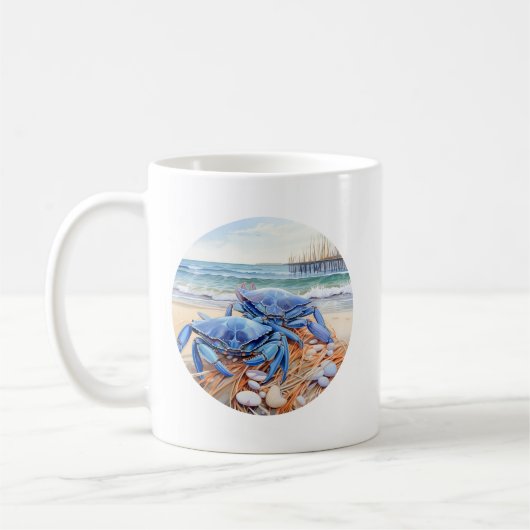 Blauer Krebs Kaffeetasse (Links)