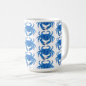 Blauer Krebs Kaffeetasse (VorderseiteRechts)