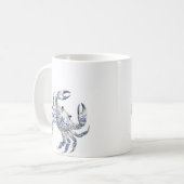 Blauer Krebs Kaffeetasse (Vorderseite Links)