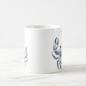 Blauer Krebs Kaffeetasse (Mittel)