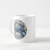 Blauer Krebs Kaffeetasse (Vorderseite Links)