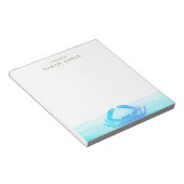 Blauer Krebs Notizblock (angewinkelt)