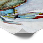 Blauer Krebs Poster (Ecke)