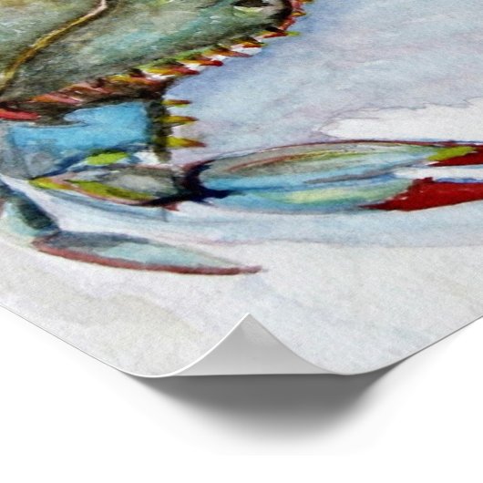 Blauer Krebs Poster (Ecke)