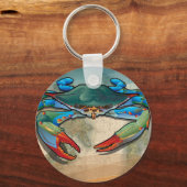 Blauer Krebs Schlüsselanhänger (Vorderseite)