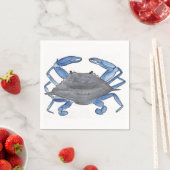 Blauer Krebs Serviette (Beispiel)