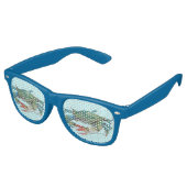 Blauer Krebs Sonnenbrille (Schrägansicht)