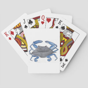 Blauer Krebs Spielkarten