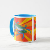 Blauer Krebs Tasse (Vorderseite Links)