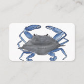 Blauer Krebs Visitenkarte (Rückseite)