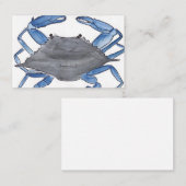 Blauer Krebs Visitenkarte (Vorne/Hinten)