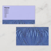 blauer Kreis abstrakt Visitenkarte (Vorne/Hinten)