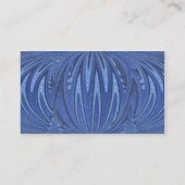 blauer Kreis abstrakt Visitenkarte (Rückseite)