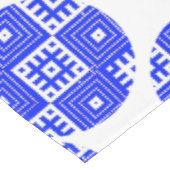 Blauer Kreis des Foltermusters Tischdecke (Schrägansicht)
