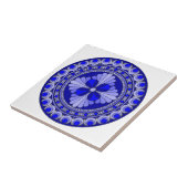 Blauer Kreis Fliese (Seite)
