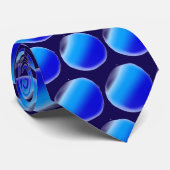 Blauer Kreis Krawatte (Gerollt)