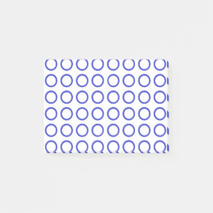 Blauer Kreis Post-it Klebezettel