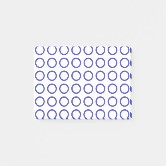 Blauer Kreis Post-it Klebezettel (Vorderseite)