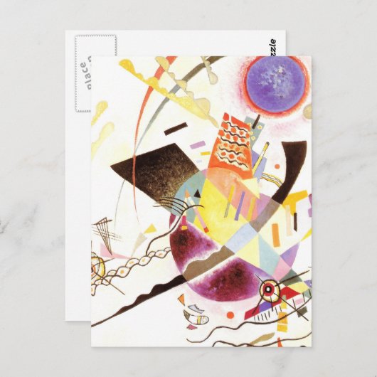 Blauer Kreis Postkarte (Vorne/Hinten)