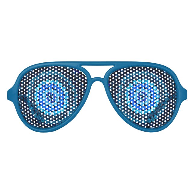 Blauer Kreislauf Partybrille (Vorderseite)