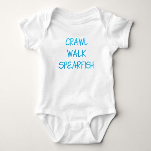 Blauer Kreuz Baby Strampler (Vorderseite)