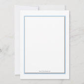 Blauer Kreuz - religiöse Einladung (Rückseite)