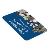 Blauer Kreuzfahrtschiff Tor Finder Blaues Monogram Magnet (Rechte Seite)