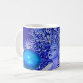 Blauer Kristall Kaffeetasse (Vorderseite Links)