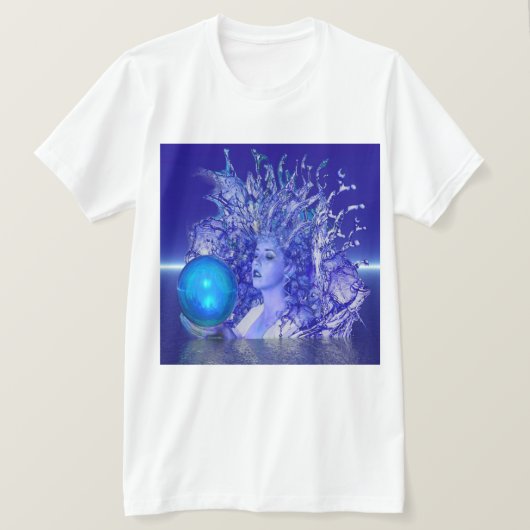 Blauer Kristall T-Shirt (Design vorne)