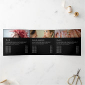 Blauer Kristall-Triplebroschüre Dreifach Gefaltete Karte (Innenseite)