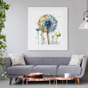 Blauer Kronleuchter bereit zum Aufblasen in Aquare Fotodruck