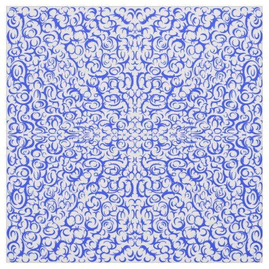 Blauer Krümmer Stoff (Muster)
