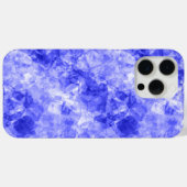 Blauer Krummling Textur Case-Mate iPhone Hülle (Rückseite (Horizontal))