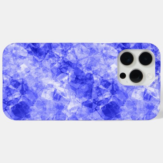 Blauer Krummling Textur Case-Mate iPhone Hülle (Rückseite (Horizontal))
