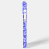 Blauer Krummling Textur Case-Mate iPhone Hülle (Rückseite / Links)