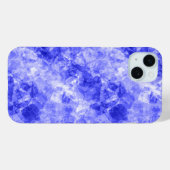 Blauer Krummling Textur Case-Mate iPhone Hülle (Rückseite (Horizontal))