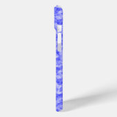 Blauer Krummling Textur Case-Mate iPhone Hülle (Rückseite / Links)