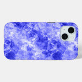 Blauer Krummling Textur Case-Mate iPhone Hülle (Rückseite (Horizontal))