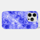 Blauer Krummling Textur Case-Mate iPhone Hülle (Rückseite (Horizontal))