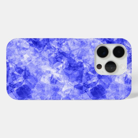Blauer Krummling Textur Case-Mate iPhone Hülle (Rückseite (Horizontal))
