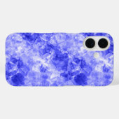 Blauer Krummling Textur Case-Mate iPhone Hülle (Rückseite (Horizontal))