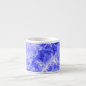Blauer Krummling Textur Espressotasse (Vorderseite)