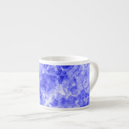 Blauer Krummling Textur Espressotasse