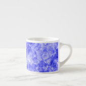 Blauer Krummling Textur Espressotasse (Rechts)