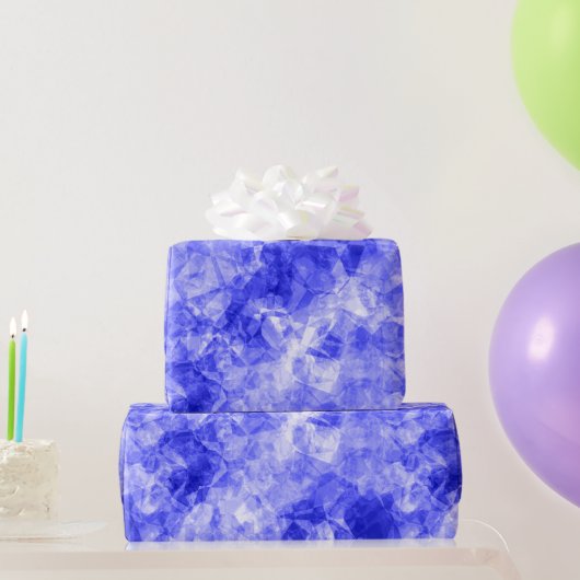 Blauer Krummling Textur Geschenkpapier (Partygeschenke)