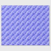 Blauer Krummling Textur Geschenkpapier (Flach)