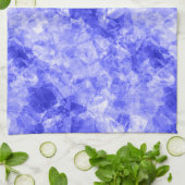 Blauer Krummling Textur Handtuch (Gefaltet)