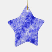Blauer Krummling Textur Keramikornament (Rechts)